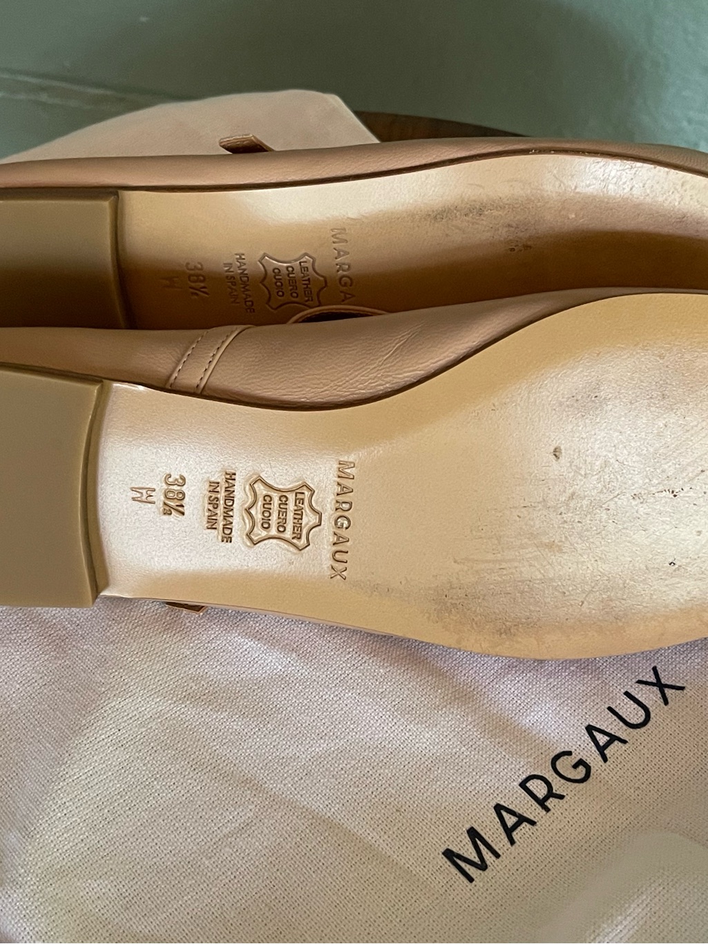 Margaux Andie Cream Leather Loafers — image 4 of 7